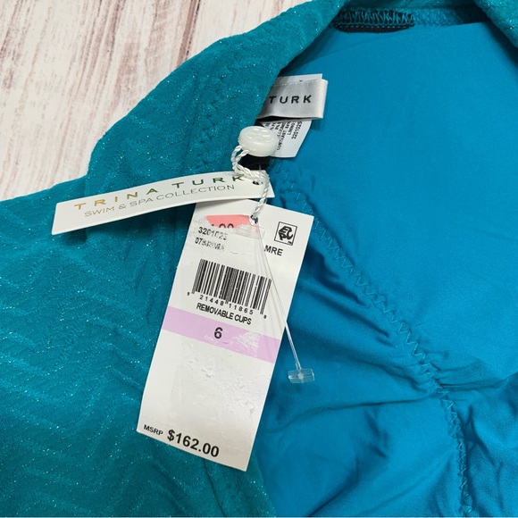 NWT TRINA TURK EMPIRE HALTER ONE PIECE - Picture 14 of 14